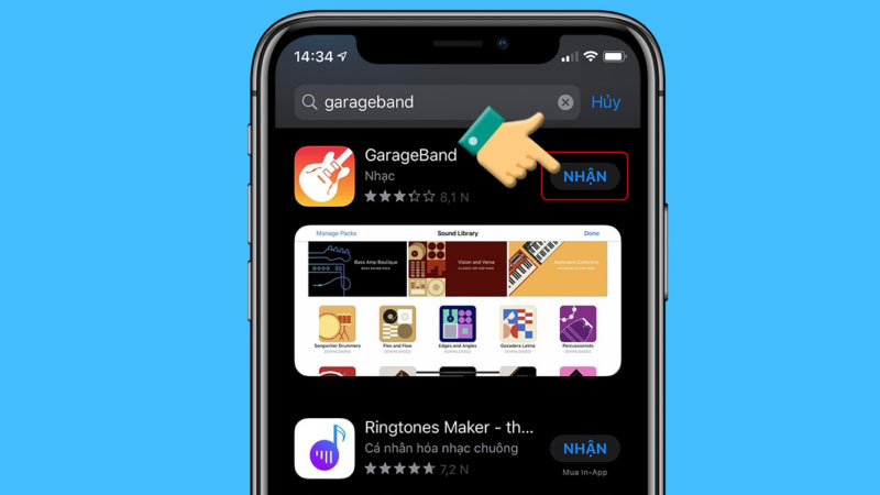 Cách tải Garageband từ App Store