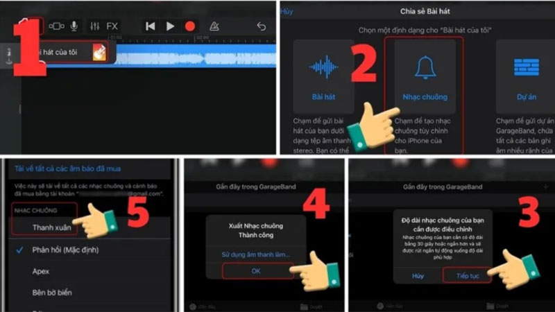 Hướng dẫn cách sử dụng Garageband để tạo nhạc chuông cho iPhone sau khi tải