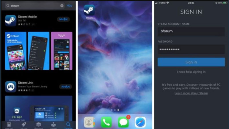 Cách tải Steam trên điện thoại iOS (iPhone, iPad)