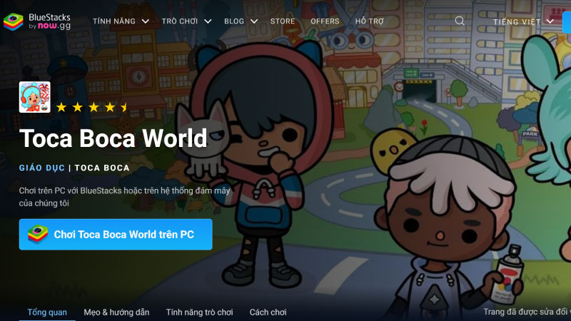 cách tải Toca Boca Life World Mod Tips trên giả lập
