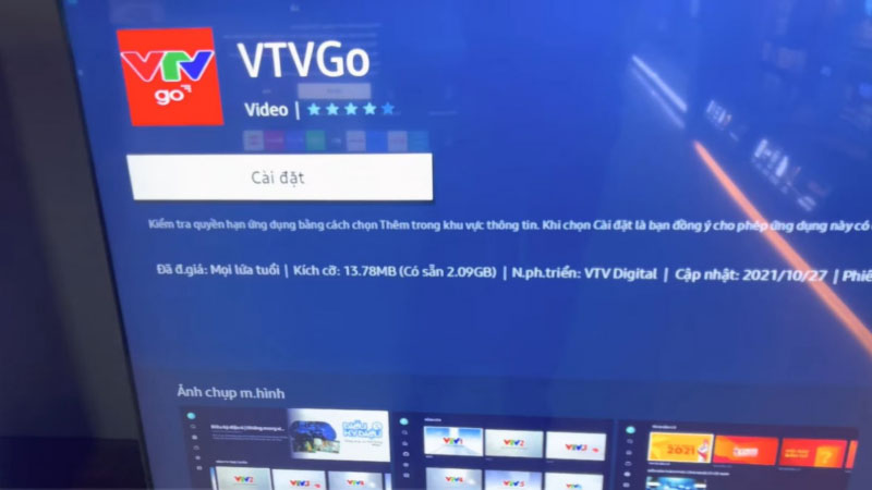Cách tải VTV Go trên tivi Samsung 3