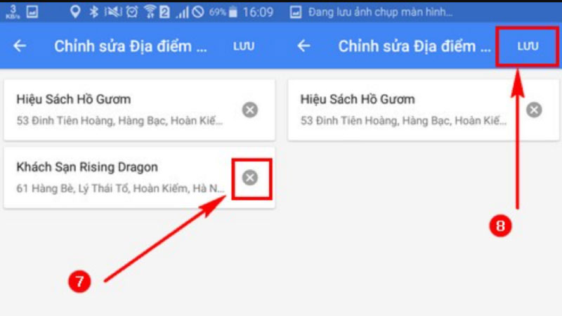 Cách xóa địa chỉ trên Google Map từ điện thoại (Android/iOS)