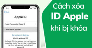 cách xóa id apple khi bị khóa