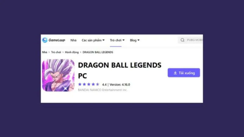 Hướng dẫn cách tải Dragon Ball Legends trên PC