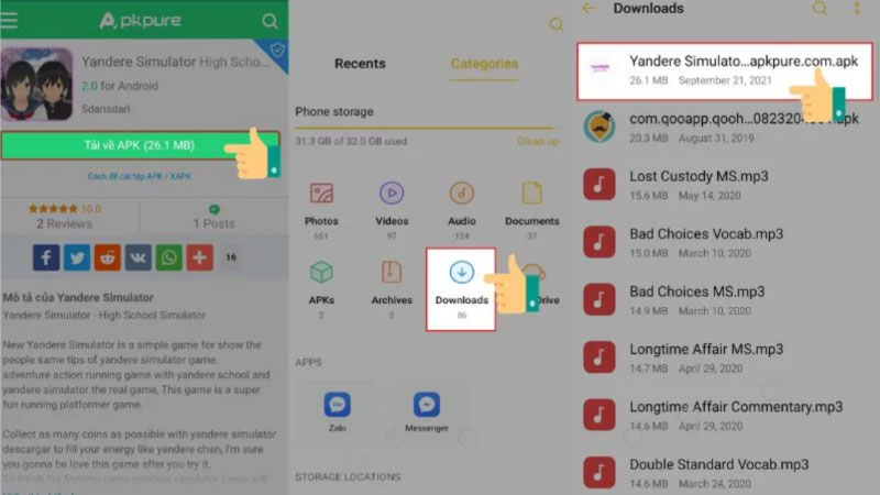 Cách tải Yandere Simulator trên điện thoại Android