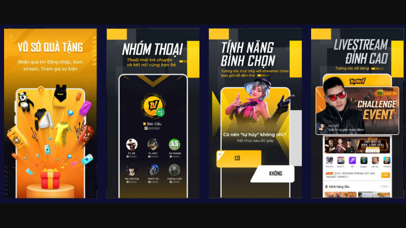 Các tính năng độc đáo sau khi tải BOOYAH