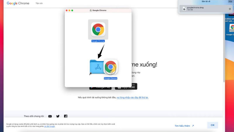 Cách cài đặt Chrome trên MacBook