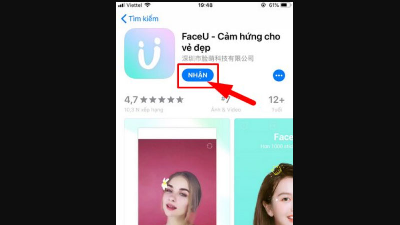 Cách tải FaceU iOS cực dễ