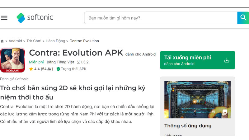 Cách tải game Contra: Evolution APK miễn phí cho Android