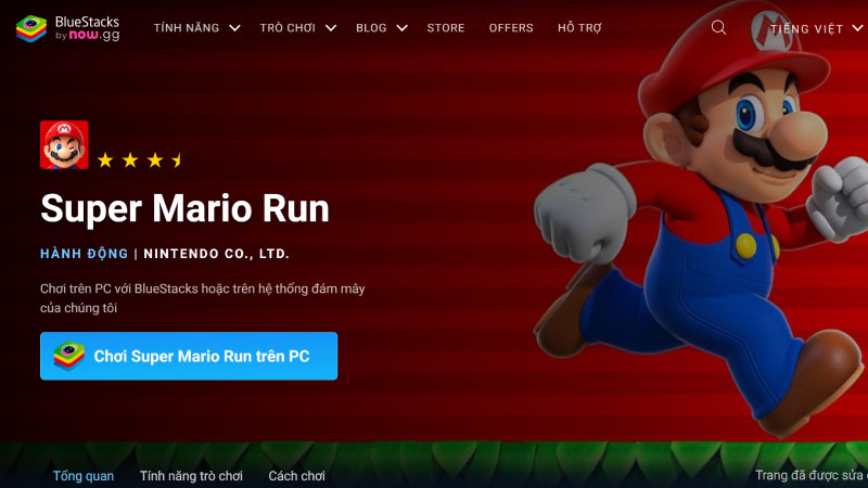 Tải game Mario qua phần mềm giả lập Android