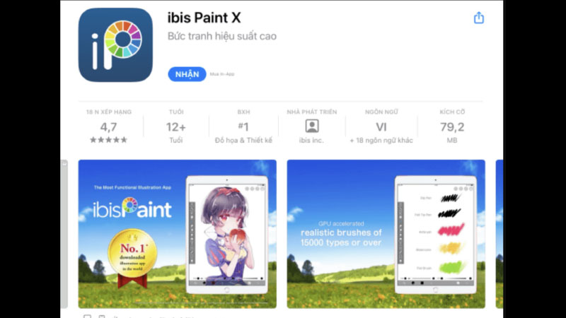 Tải ibisPaint X trên iOS (iPhone, iPad)