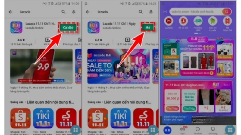 Hướng dẫn tải Lazada cho điện thoại Android