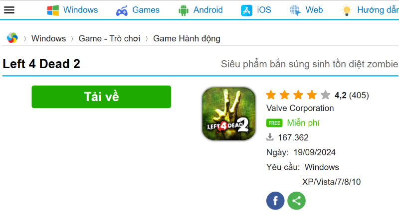 Cách Tải Left 4 Dead 2 Mien Phi