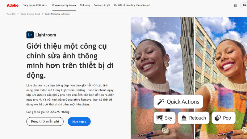 Các bước tải Lightroom PC miễn phí