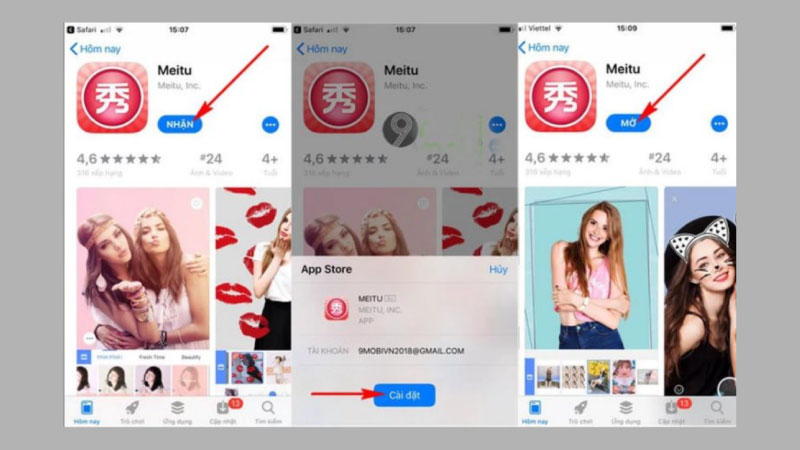 Tải Meitu trên iOS