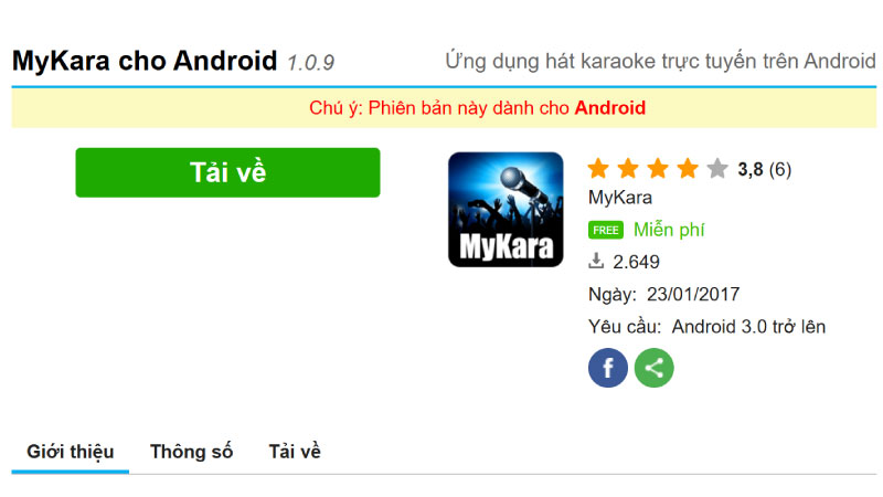 tải Mykara trên máy tính: