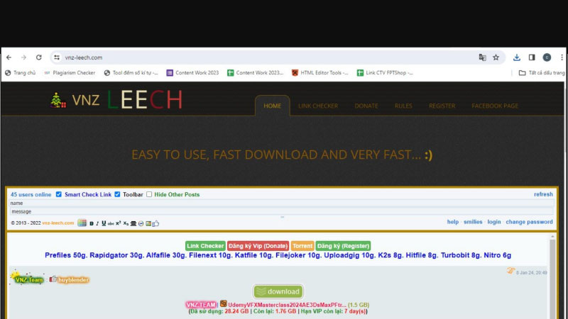 Vnz-leech.com - Web tải nhanh Fshare nhanh chóng