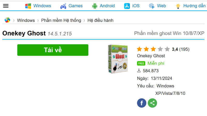 Hướng dẫn tải Onekey Ghost mới nhất 2024