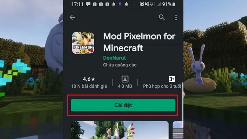 Các bước tải Pixelmon cho Android