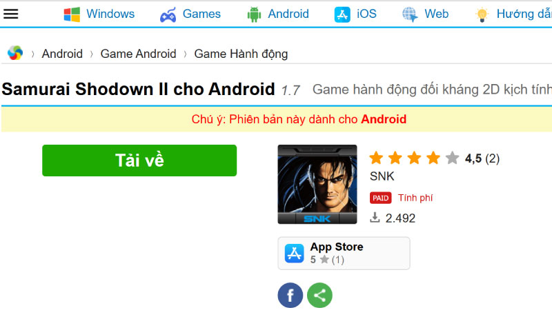 Hướng dẫn tải xuống và cài đặt Samurai II: Vengeance (APK)