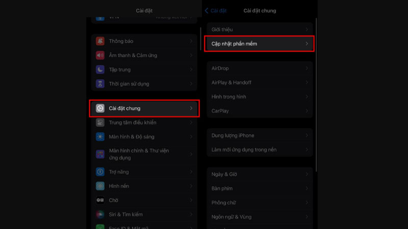 Kiểm tra cập nhật phần mềm hỗ trợ khắc phục lỗi tại sao App Store không tải được ứng dụng