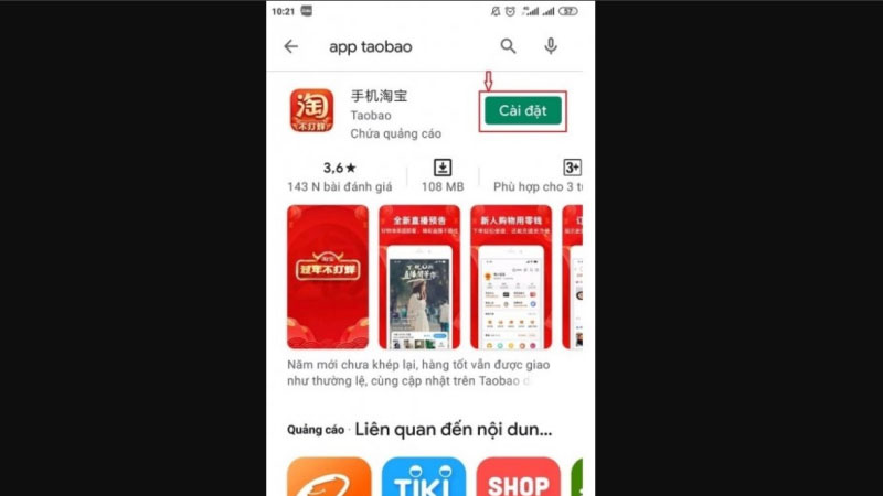 Cách tải Taobao trên Android