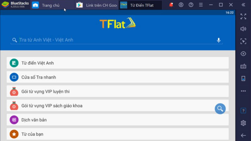 Cách sử dụng từ điển TFlat trên máy tính sau khi tải