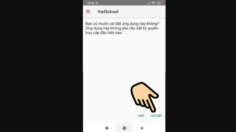 Cách cài đặt Vietschool APK trên Android