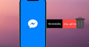 xoá tài khoản trên messenger