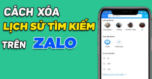 xóa tìm kiếm zalo