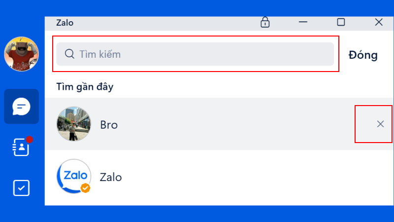 Cách xóa lịch sử tìm kiếm trên Zalo