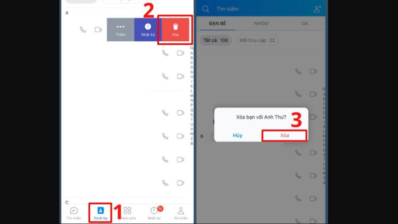 Hướng dẫn cách xoá bạn Zalo nhanh trên iPhone