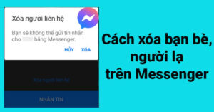 cách xóa danh bạ Messenger