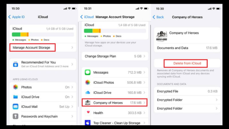 Cách xoá dữ liệu game trên iOS thông qua iCloud