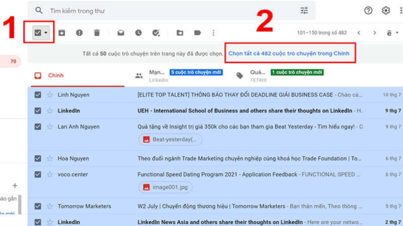 6 bước để xóa tất cả email trong Gmail dễ dàng