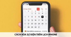 cách xóa sự kiện trên lịch iphone