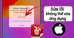 không xóa được ứng dụng trên iphone