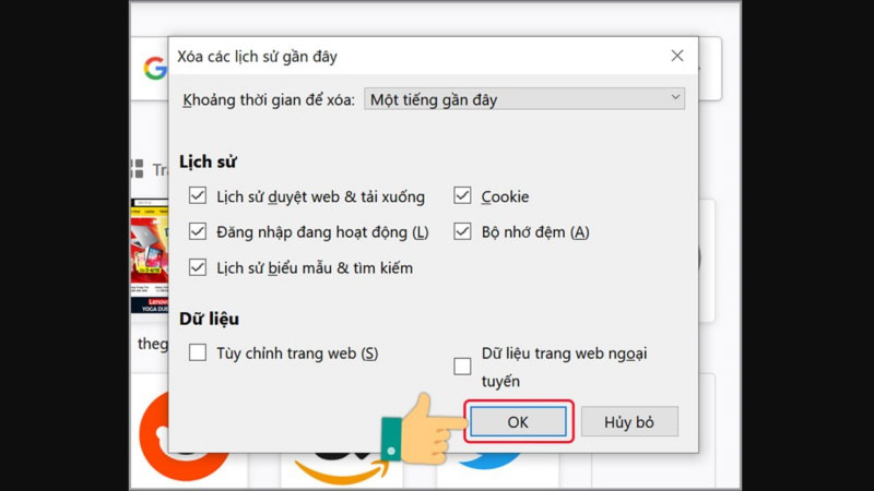 Cách xóa cache Mozilla Firefox trên máy tính