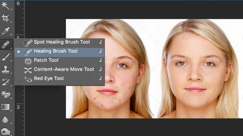 Cách Sử Dụng Healing Brush Tool - Xóa chi tiết trong Photoshop