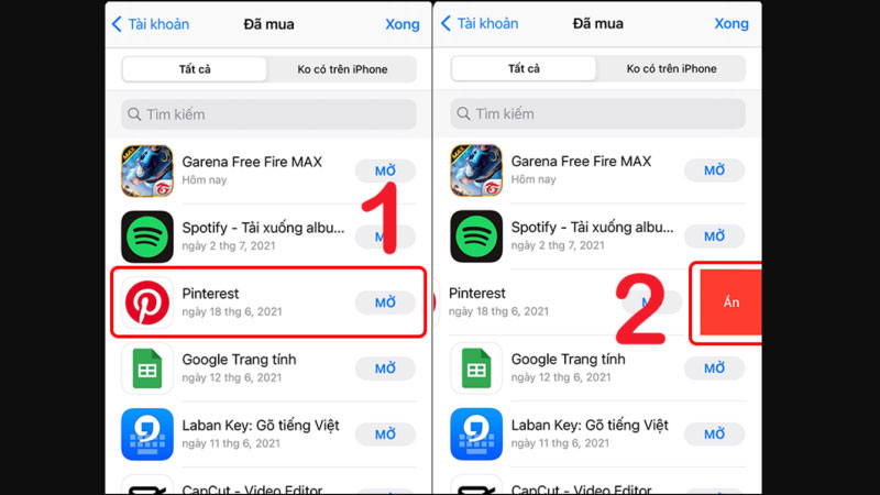 Các phương pháp xoá lịch sử ứng dụng trên iphone 1
