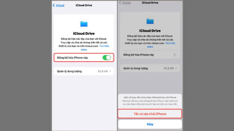 Dọn dẹp iCloud - xoá tài liệu và dữ liệu trên iPhone