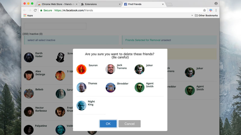 Cách xóa tất cả bạn bè trên Facebook trong 5s 2