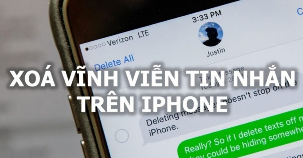 xóa tin nhắn iphone