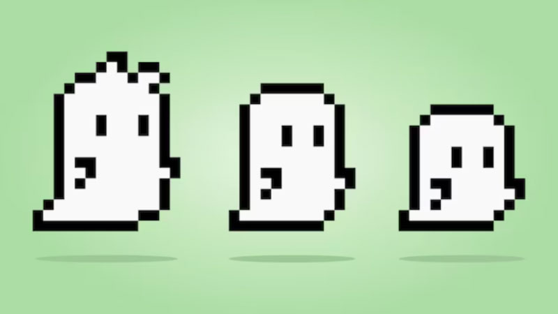 Ảnh ma phong cách pixel & 8-bit