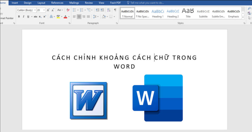 cách chỉnh khoảng cách chữ trong word