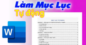 cách làm mục lục trong word 2016