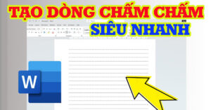 cách tạo dòng chấm trong word