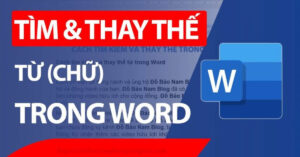 cách thay thế từ trong word