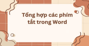 phím tắt trong word