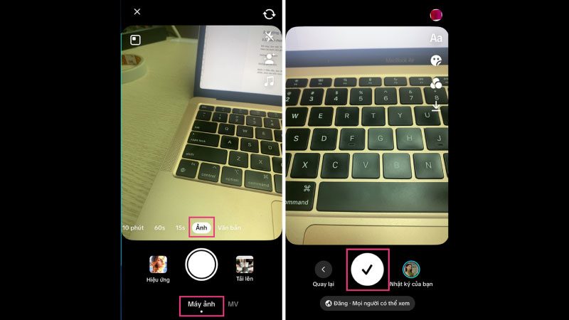cách chụp ảnh trên tik tok 2